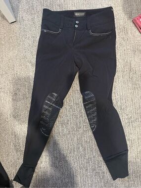 Animo Black Grip Knee Patch Riding Breeches